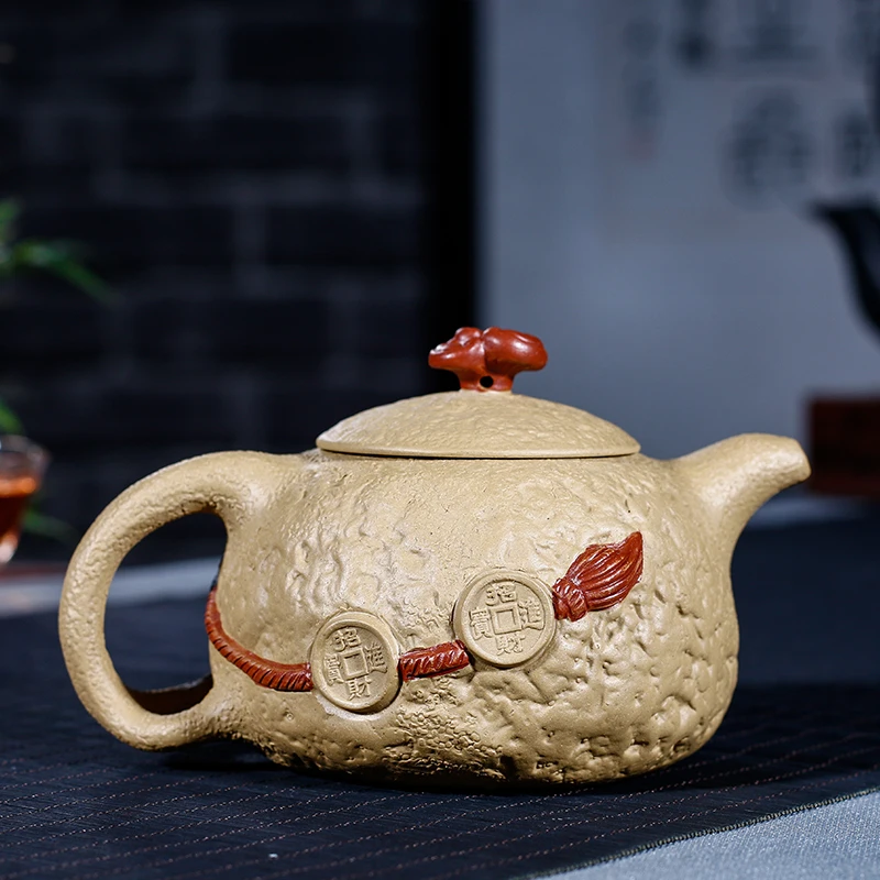 

Yixing recommended undressed ore manual yunlong for spring pot of authenticity