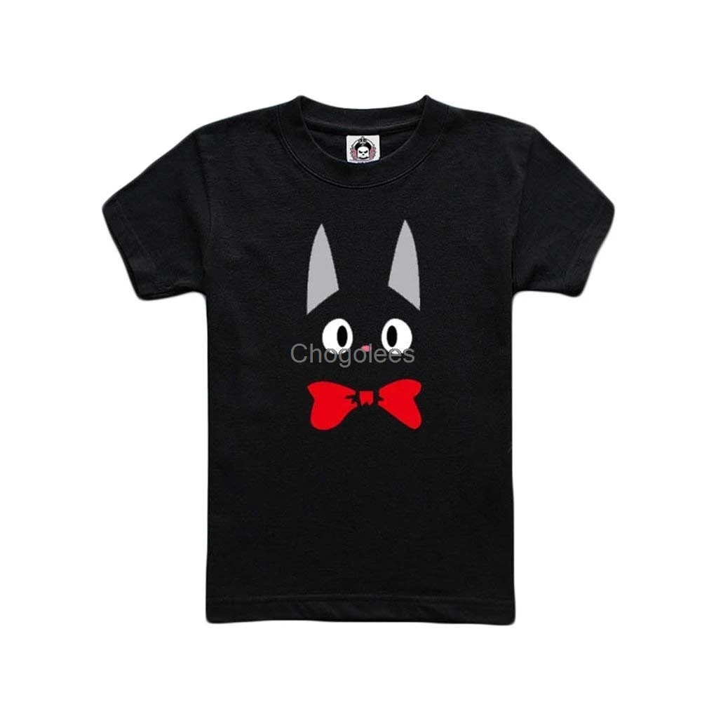 Служба доставки аниме Кики косплей Мужская футболка с черной кошкой |