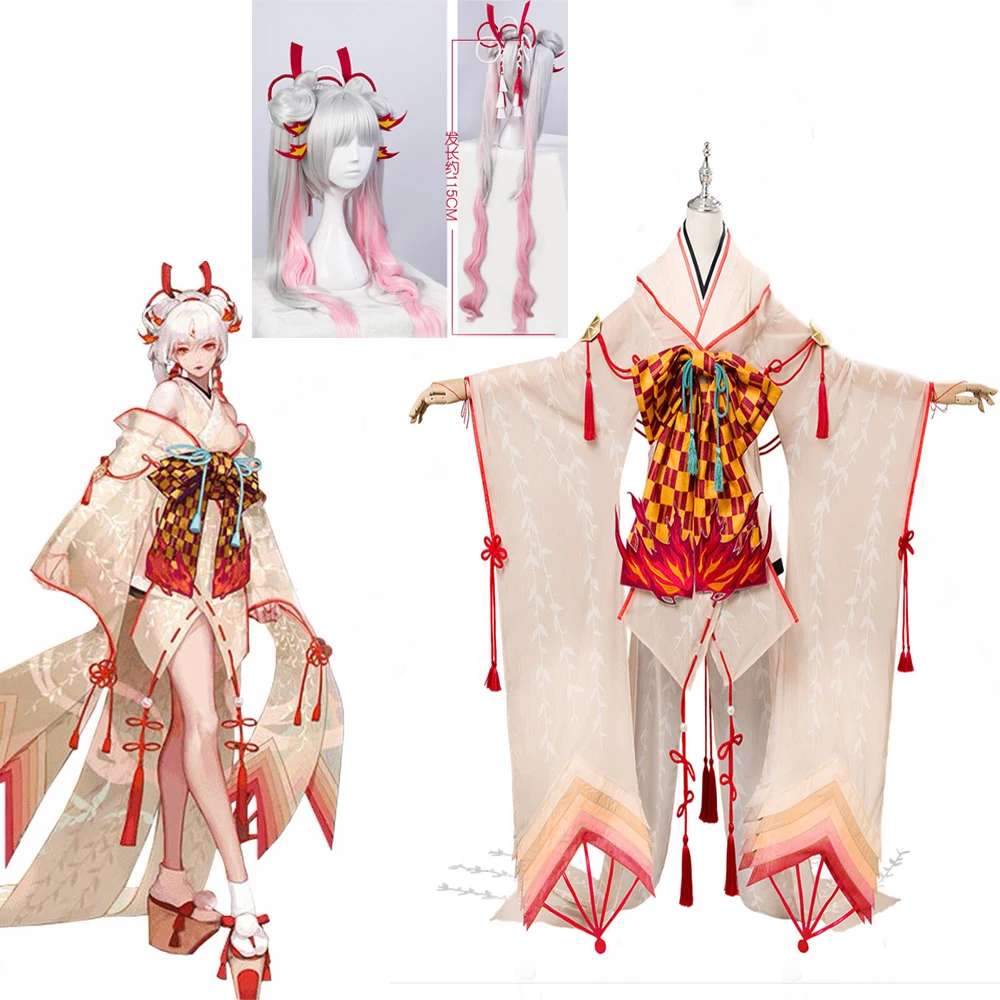 2020 Shiranui Onmyoji SSR Diver Ali кимоно Косплей Костюм Новое сексуальное платье Хэллоуин