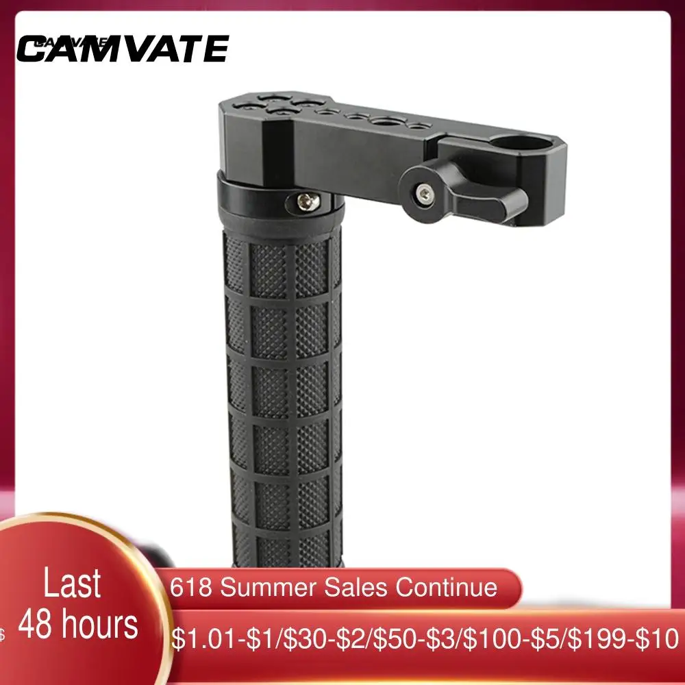 CAMVATE DSLR камера 15 мм стержень ручка 1/4 &quot 20 3/8&quot 16 резьбовое отверстие резиновая