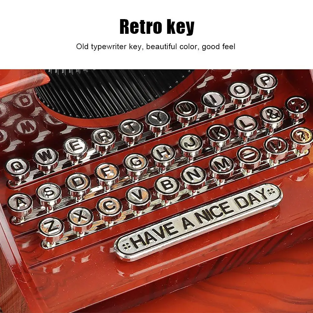 Подарочная Музыкальная Коробка Ретро деревянный Заводной привод швейная машина