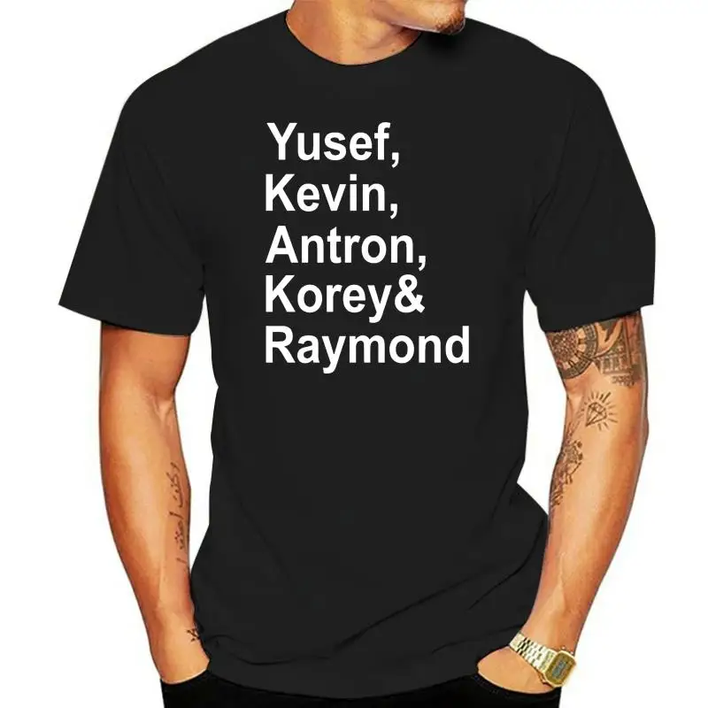 

When They See Us Yusef Kevin Antron Korey & Raymond Men'S T Shirt Cotton Tee Outfit Tee Shirt