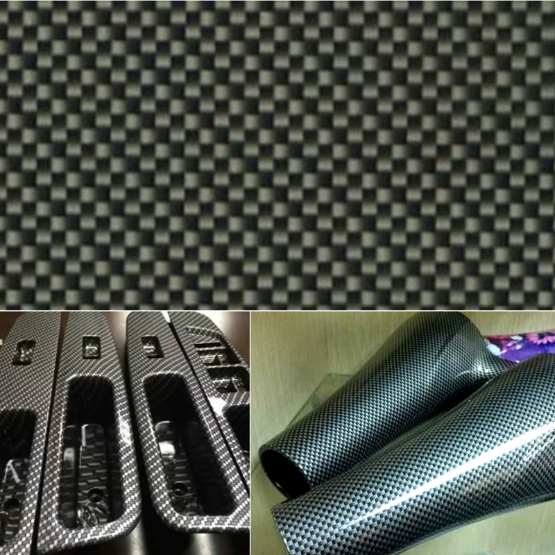 

PVA Carbon Fiber Pattern Dipping Film Black Water Transfer Film Decorative Films for Household Car Building Decoration 50x100cm