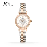 carnival brand women fashion watch waterproof bracelet lady casual crystal girl quartz wristwatch female clock 2022 reloj mujer
