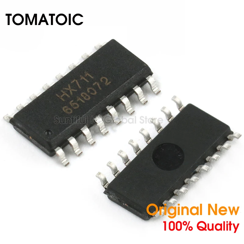 5 шт. HX711 SOP16 711 лапками углублением SOP-16 SMD электронные весы тензодатчик Тип чипа |