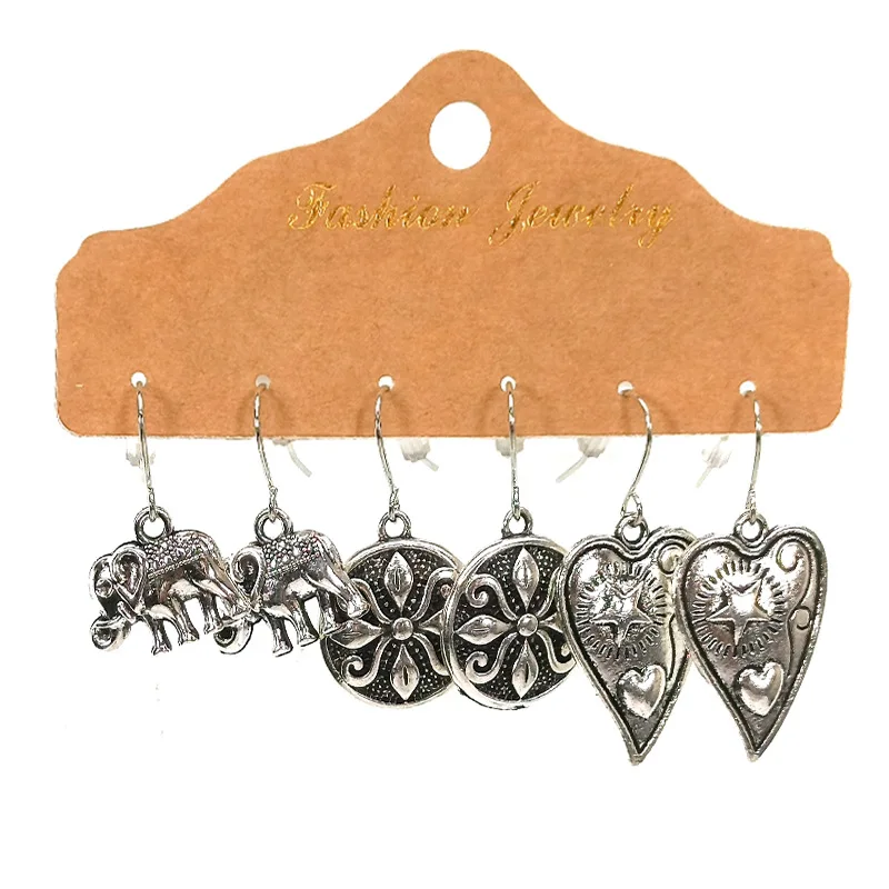 

Fashion Individual Character Of BOHO Ethnic Wind Acts Role Ornament Hollow Out Water Drop Shape Alloy Oil Long Earring Pendant