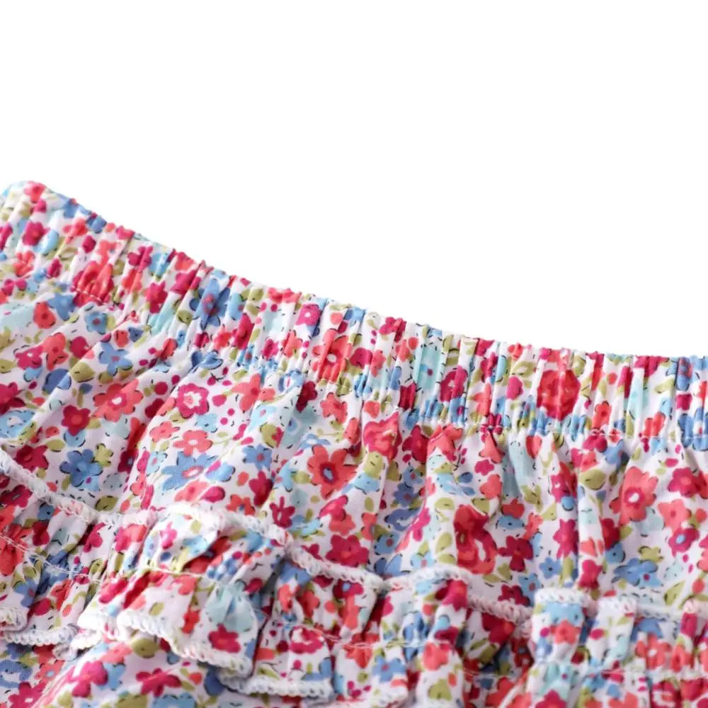 

Summer Baby Girls Floral Tops with Shorts Outfits Set