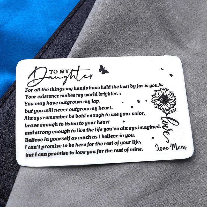 Подарочный бумажник с кармашком для карт мужчин мужа от жены девушки парня дня