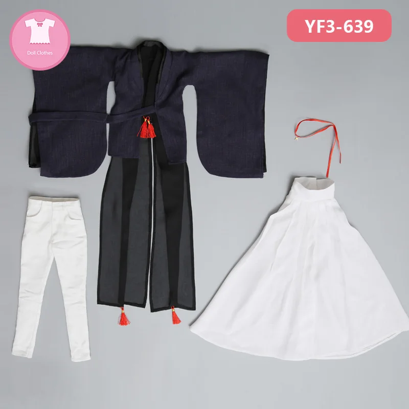 YF3-639 BJD одежда 1/3 Мода белый T-shite с джинсами для Hwayoung тела куклы аксессуары - Цвет: YF3-639