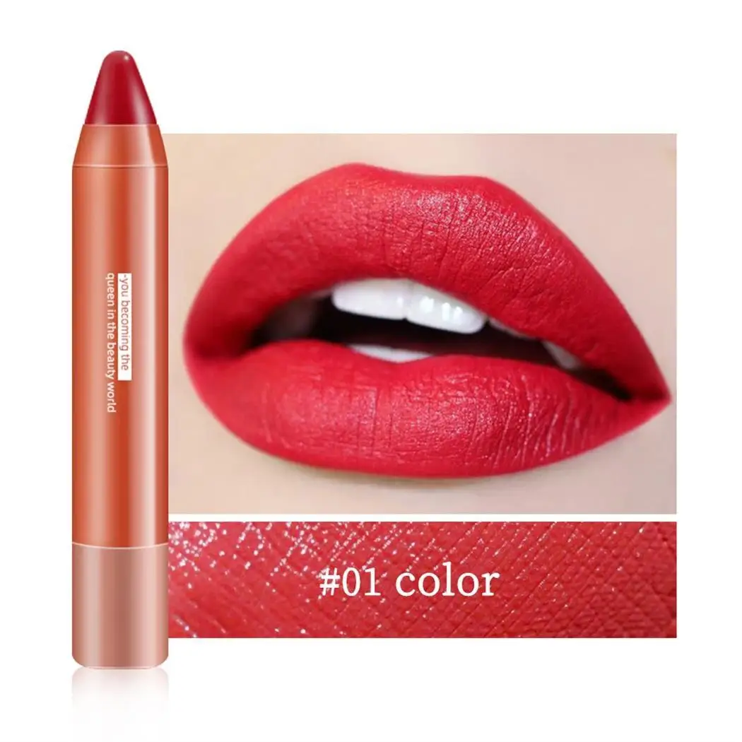 Антипригарная увлажняющая водостойкая матовая губная помада из пластика Китай