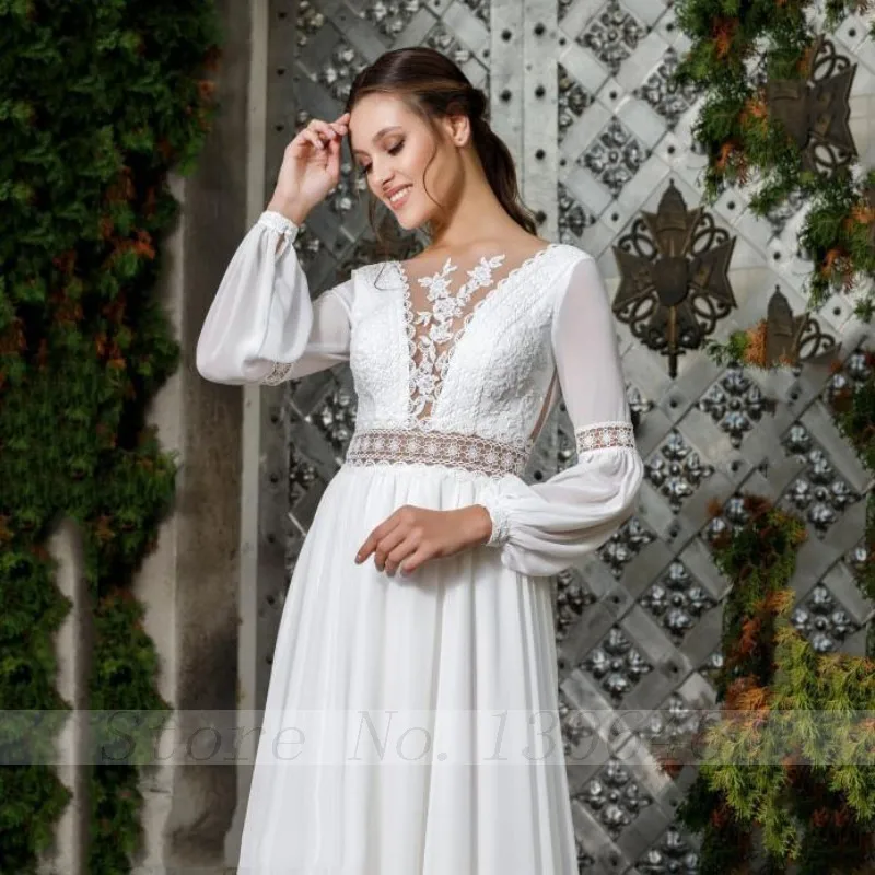 Женское шифоновое платье с открытой спиной Thinyfull свадебное длинными пышными