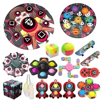 squid game 24 fidget toy advent calendar anti stress relief toy set surprise christmas box slow rising squishy squeeze kids gift
