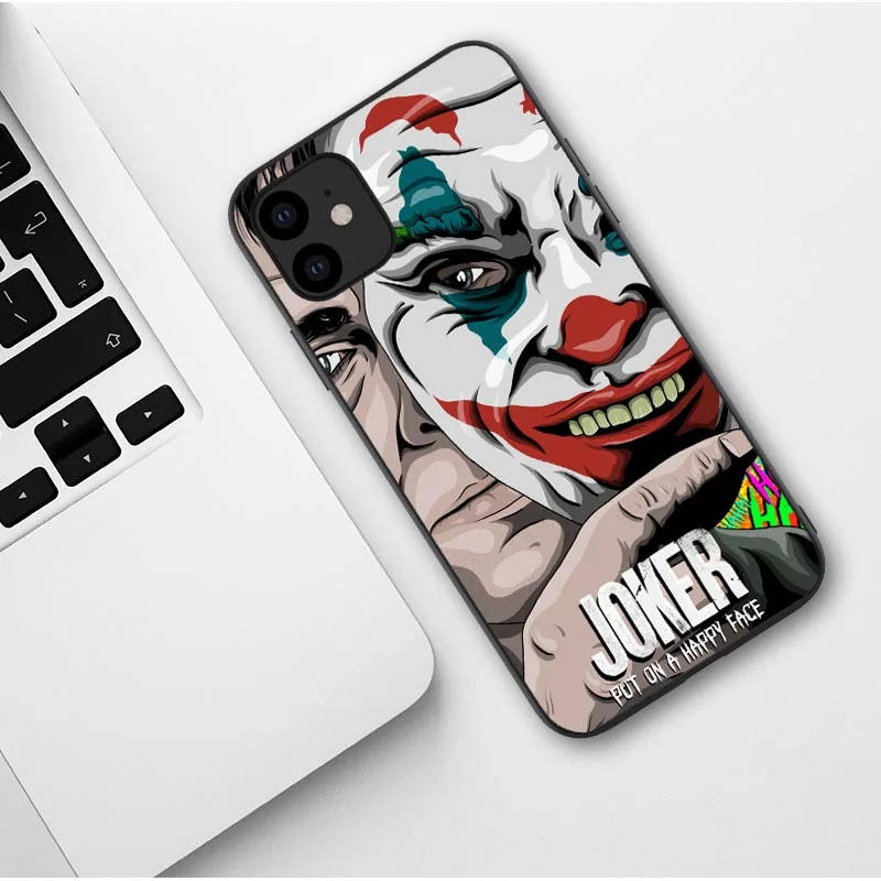Чехол Joker Horror Movie Joaquin Phoenix для iPhone 11 Pro Max X 7 8 Plus XR XS MAX Black