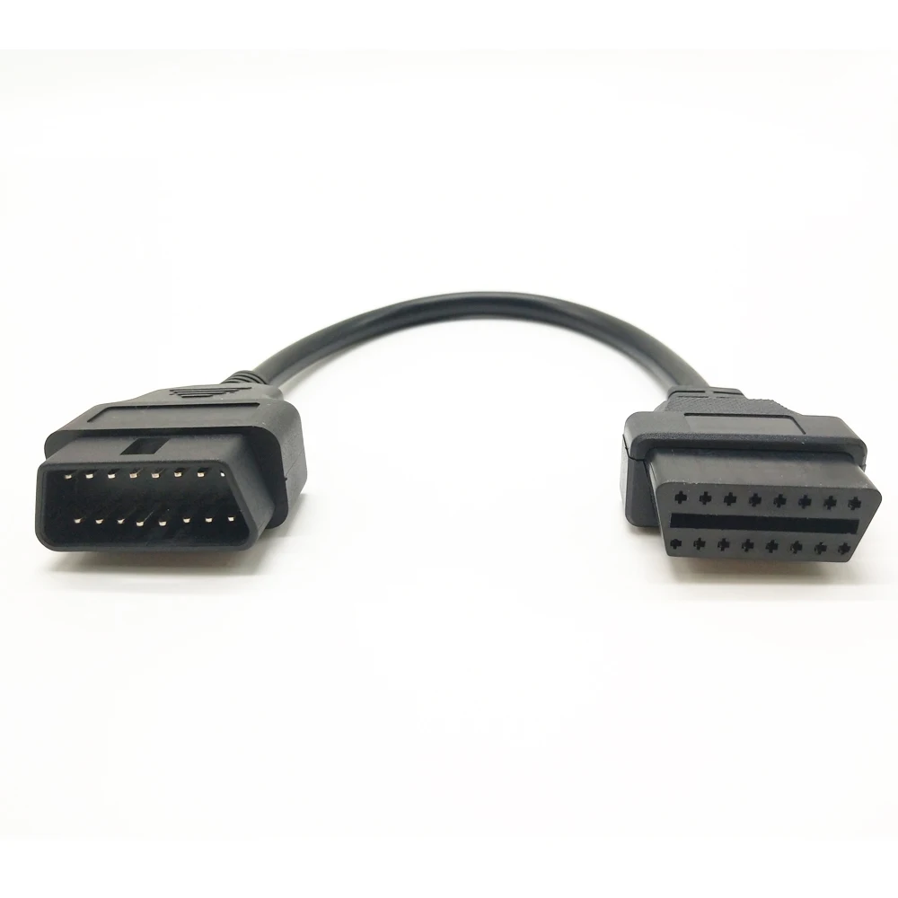 Автомобильный Удлинительный кабель OBD2 30/100/150/300 см 16 контактов OBDII OBD 2 EOBD