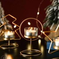 bedroom iron round candleholder gold party european christmas candle holders wedding modern kaarsenhouder home decoration 50zt