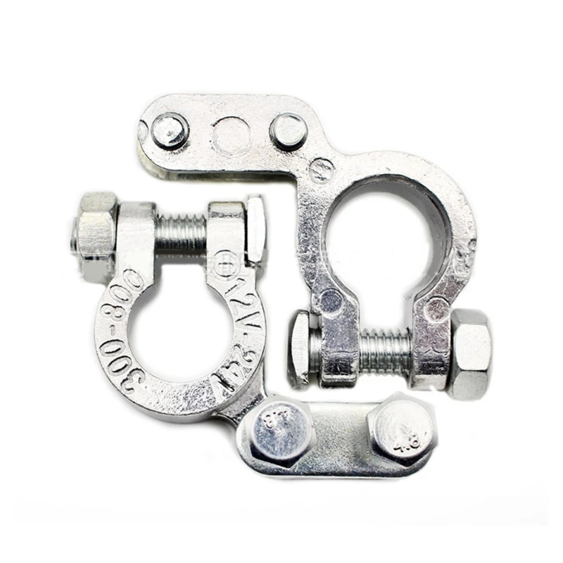 

2022 New 2Pcs Easy Installation Car Battery Terminals Copper Plated Clamp Terminal Heavy Duty Terminals Connectors