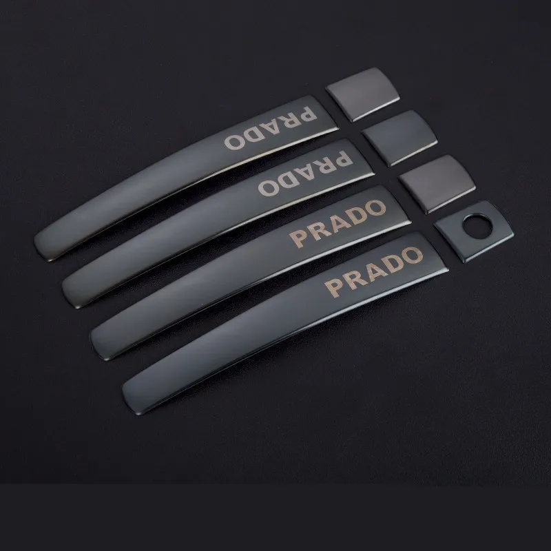 Накладка наружной ручки из нержавеющей стали для Toyota Land Cruiser Prado 150, 2010, 2011, 2012, 2013, 2014, 2015, 2016, 2017, 2018, 2019