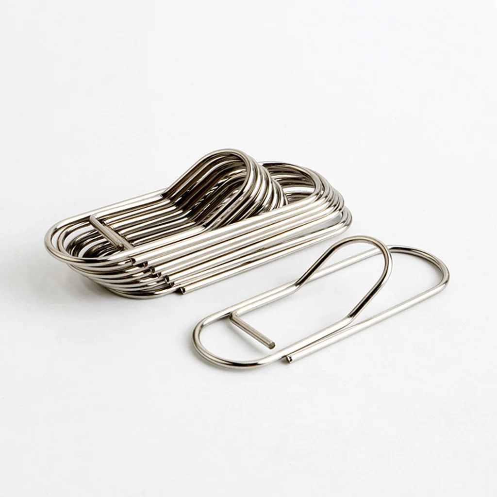 

10pcs Paper Clips for Papers, School, Office Accessories Metal Pencil Pen Clips Dispenser Paper Photo Notebook Journal Holder
