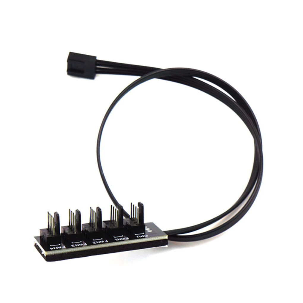 Адаптер 1 до 5 4-контактный TX4 PWM Процессор кулер чехол сплиттер 3/4pin шасси