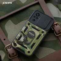 rzants for xiaomi redmi note 10 pro max 4g 5g 10s case jungle tank camera protection rotation ring camouflage cover