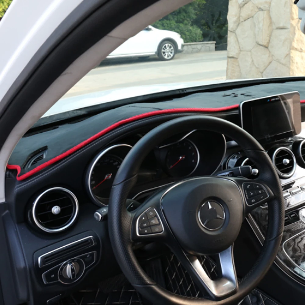 Для Mercedes Benz C Class W205 GLC- автомобильный чехол на приборную панель, Солнцезащитный коврик, накладка на подушку, аксессуары для интерьера