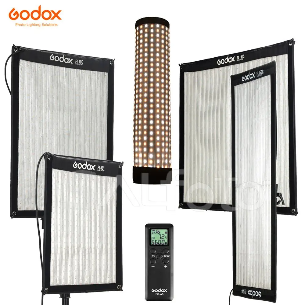 Godox FL150S/FL150R/FL100/FL60 гибкий светодиодный светильник рулонная тканевая лампа 150 Вт/100