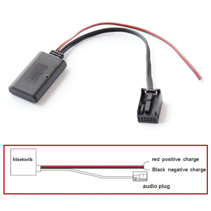 AUX Bluetooth аудио кабель 5 В/12 В для Toyota Honda Ford Carnival Fox wins Mondeo PUMA MK2 / MK3 SMAX автомобильные