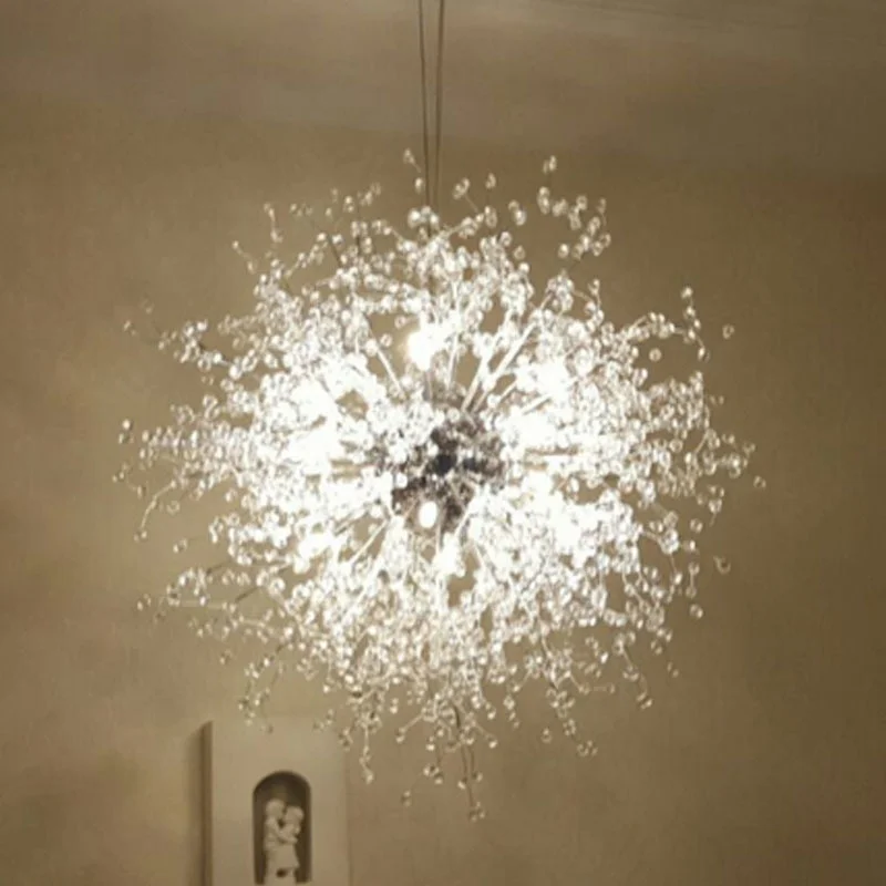 

Современная хрустальная люстра с подвеской под раковину, хрустальная лампа с хромированным золотом, светодиодное освещение G4 светодиодный...