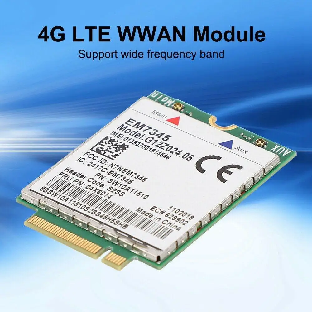 2019 Notebook Wireless Network card for Lenovo EM7345 LTE 4G module FRU 04X6014 T450 X250 X240 T440 L440 | Компьютеры и офис