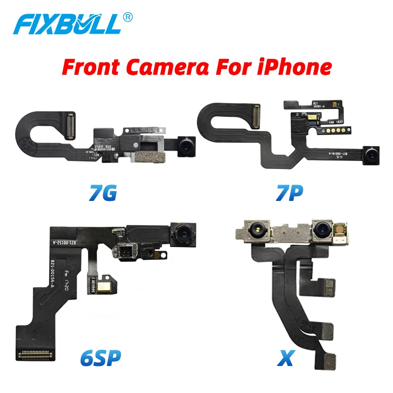 1 шт., гибкий кабель для фронтальной камеры iPhone 6 6S 7 8 Plus X Xr Xs Max