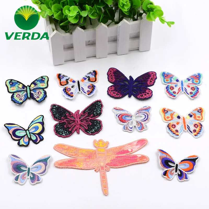 Eugene Марля модная нашивка в виде бабочки вышивка платье с вышивкой футболка