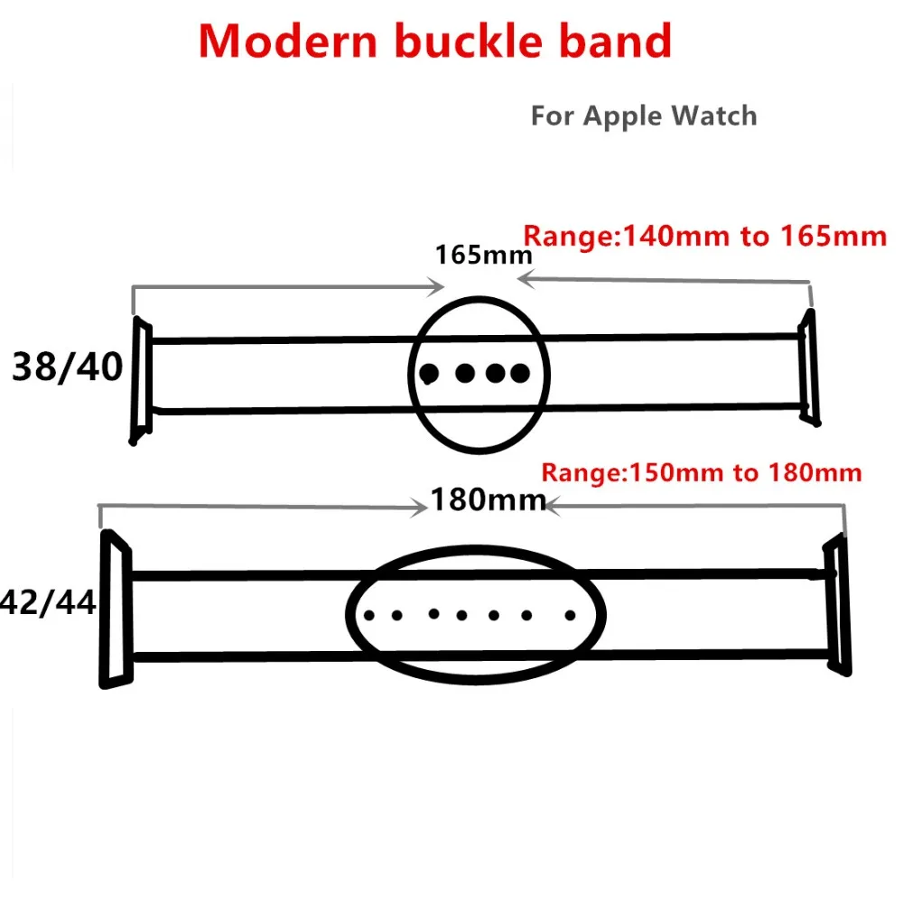 

Leather Modern buckle strap For Apple Watch band 44mm/40m 42mm/38mm correa bracelet watch Accessories iwatch series 5 4 3 6 SE