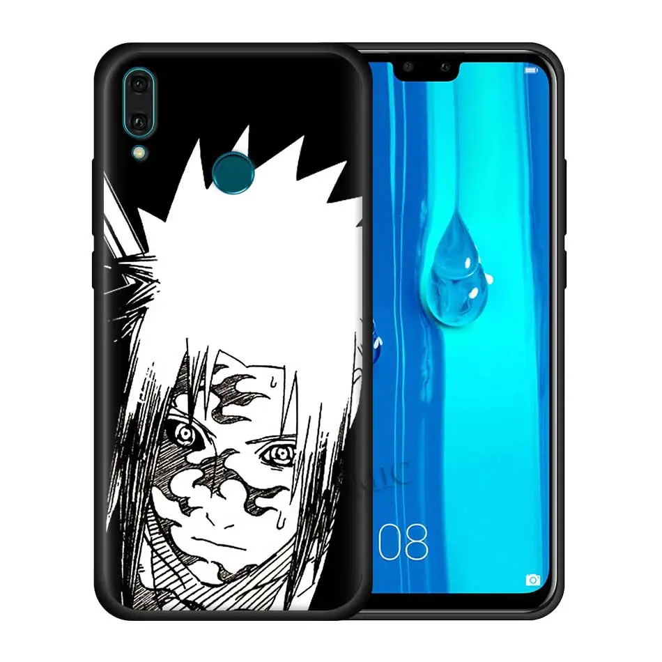 

Naruto Sasuke Kakashi Black Case for Huawei Y6 Y7 2019 Y6p Y8p Honor 8X Play 9A 9S 9X Pro 8S 10 20 Lite Silicone Phone Cover