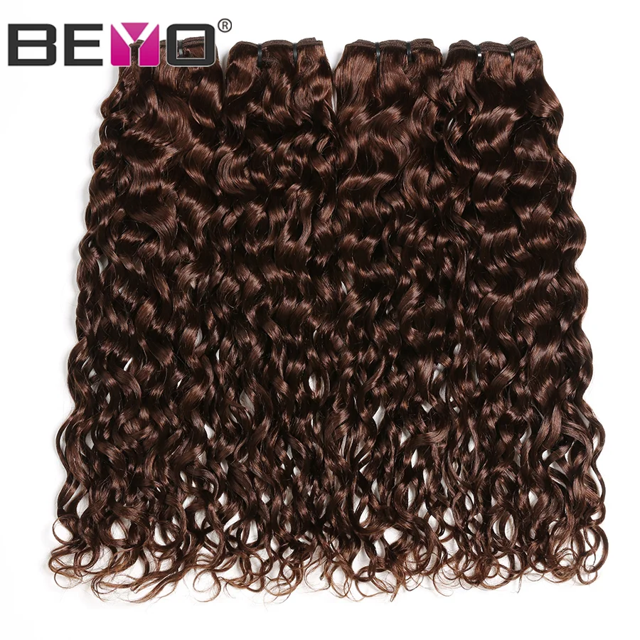 Предварительно окрашенные #4 волнистые волосы бразильские стандартные