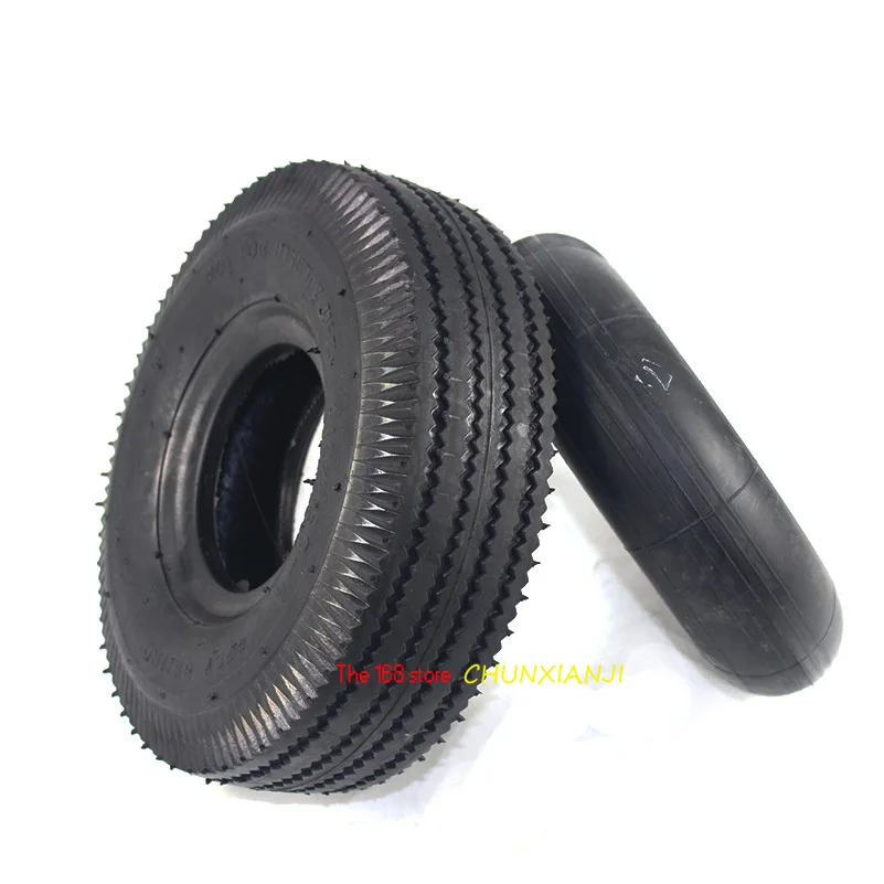 

10 Inch Tyre 4.10/3.50-4 Tyres 4.10-4 3.50-4 Tires and Inner Tube Fit Electric Tricycle, Trolley,Electric Scooter,warehouse Car