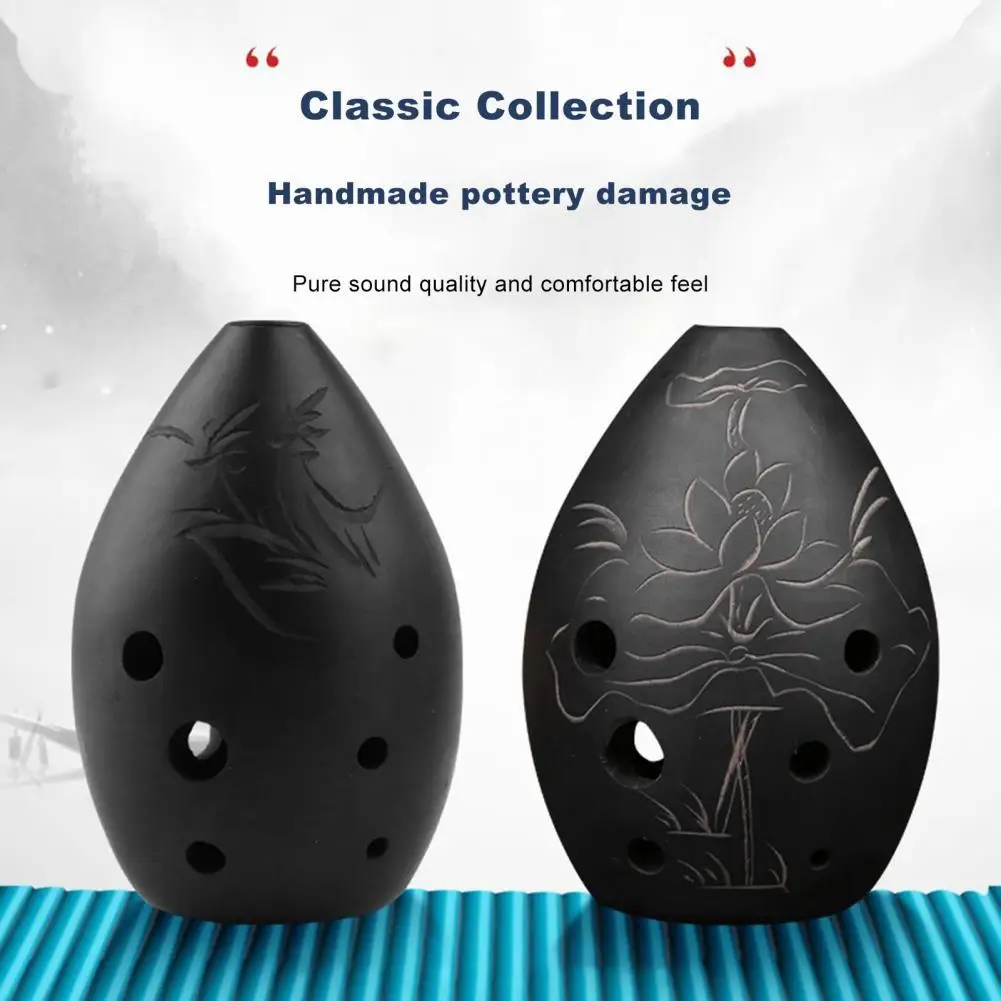 Xun 8 Holes C Tone Clay Professional Chinese Flute Ocarina for Beginner | Piccolo