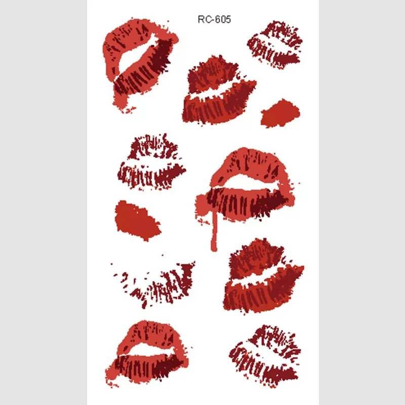 

Body Makeup Tattoo Stickers Halloween Simulation Horror Bleeding Suture Scars Stickers DIY Halloween Decoration Party Supplies