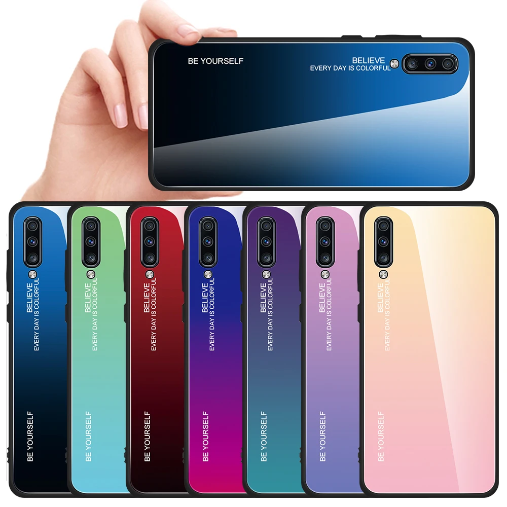 Градиентный стеклянный чехол для Samsung M30S M30 S M 30 A10S A20S A30S A50S A10 A20 A30 A50 A70 A80 A90 M40 M20 M10 |