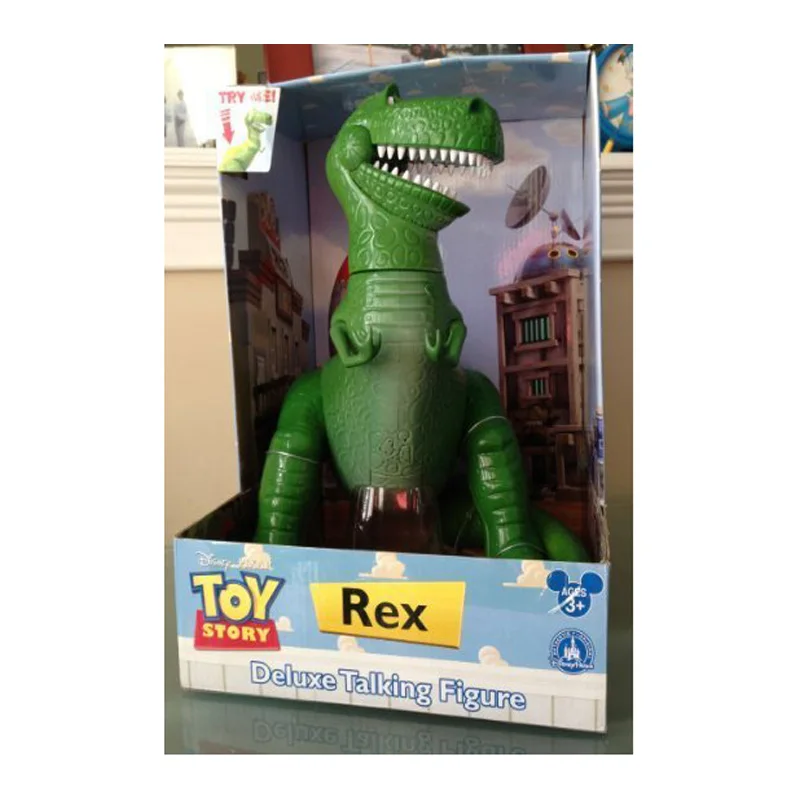 Disney Toy Story 4 Rex говорящий Зеленый Динозавр версии 34 см ПВХ Фигурки мини куклы детские игрушки модель для детей подарок