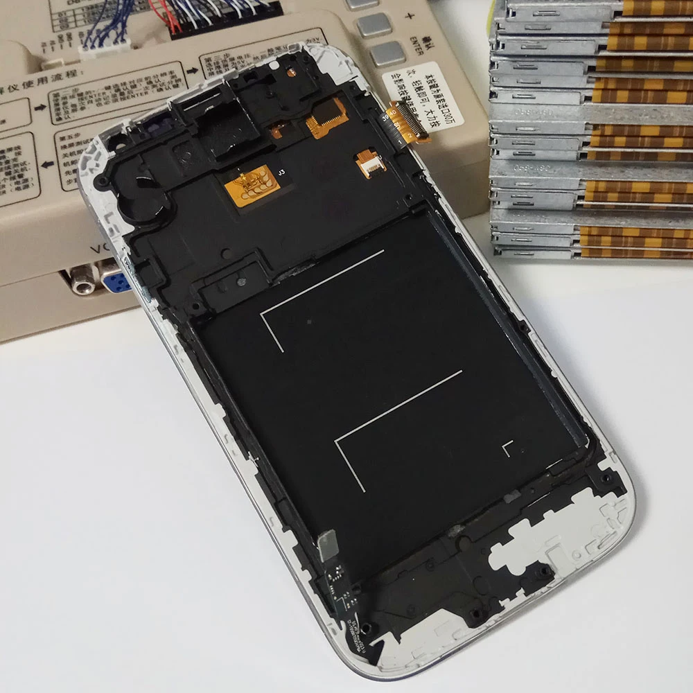 Регулировка яркости S4 lcd для samsung Galaxy S4 I9505 I9500 I9506 I337 lcd дисплей кодирующий преобразователь сенсорного экрана в сборе части панели