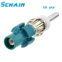 10pcs antenna adapter fakra z waterblue male plug to din adapter convertor plug lead rf coaxial connector