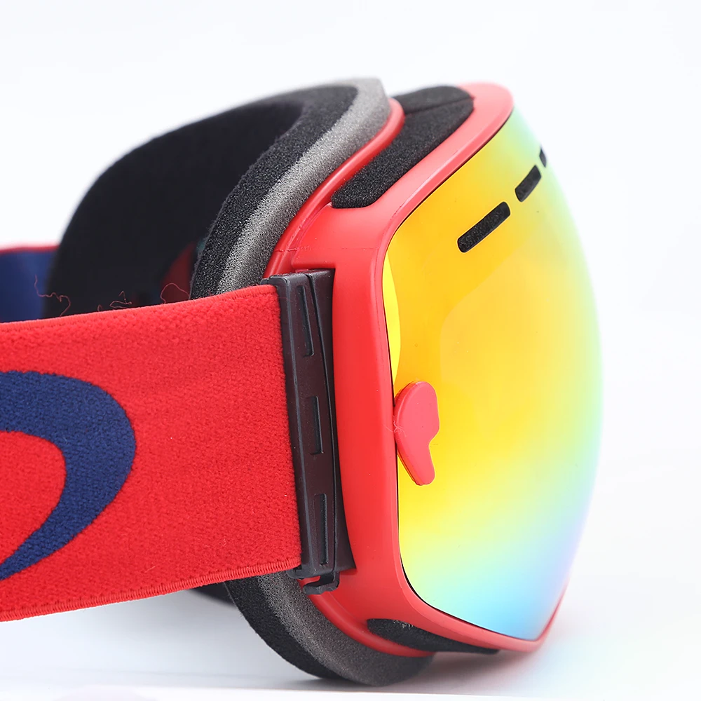 Лыжные очки с двойными линзами UV400 незапотевающие для сноуборда катания на лыжах