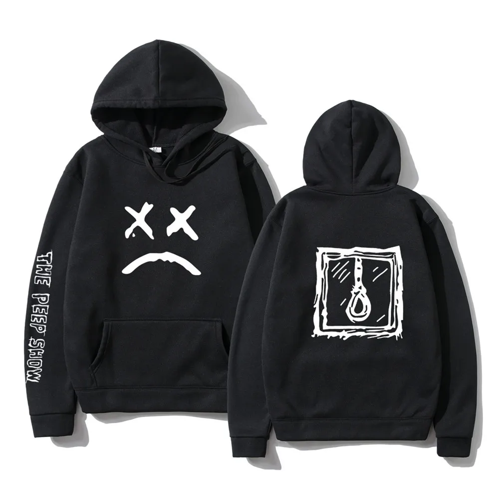 

Mens Hoodie Sweatshirt Lil Peep Hoodies Love lil.peep Happy Smiling Face Print men Women Pullover Hoodies male streetwear