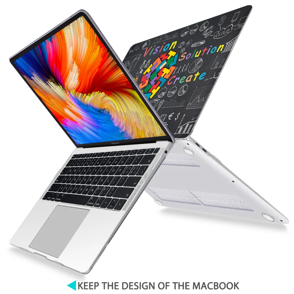 Пластиковый прозрачный жесткий чехол для MacBook Air 2020 A2337 A2179 Pro Retina 11 12 13 15 16 дюймов
