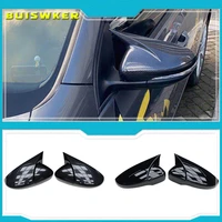 2pcs car rear view mirrors cover protector for golf 6 mk6 r vi 2009 2013 black 5k0857537 auto rearview mirror covers accessories