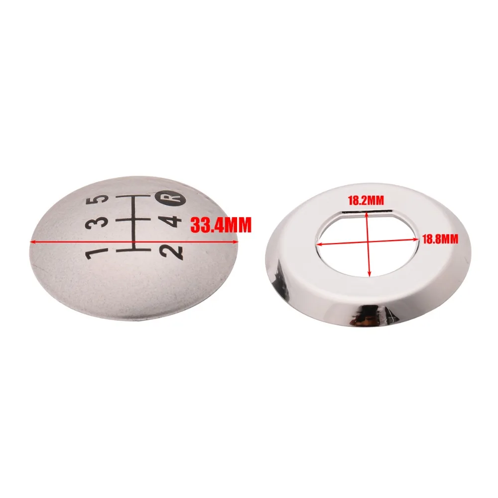 Хром Стилизация металла 5 Скорость Шестерни рукоятка рычага переключения