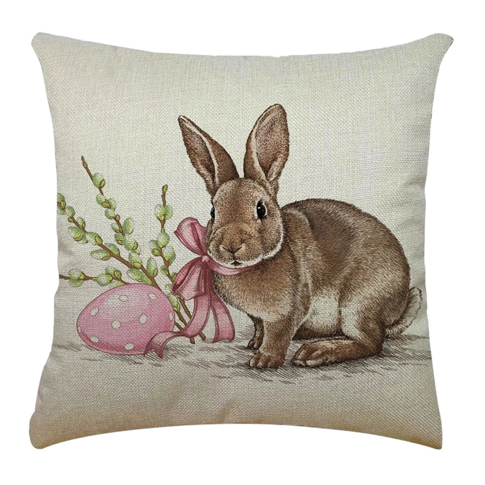 Пасхальное яйцо милый Чехол на подушку со скрытой молнией для дома автомобиля