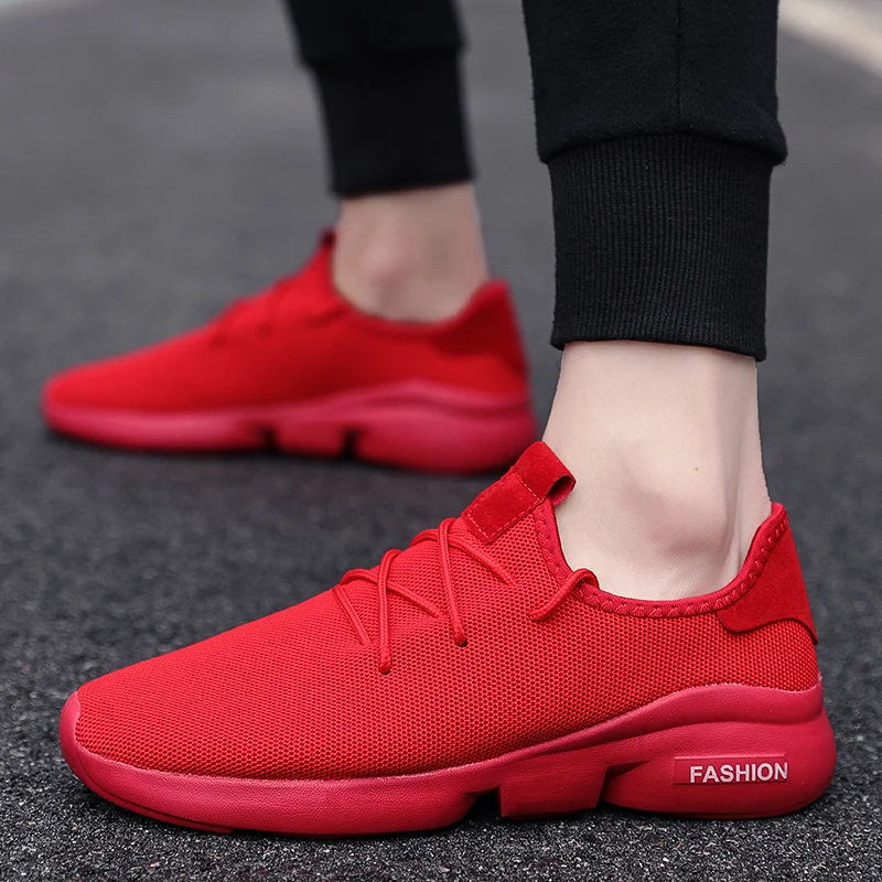 Мужские кроссовки из сетчатого материала на шнуровке | Обувь