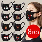 8 шт., маска для лица с 3D-принтом оленя для взрослых