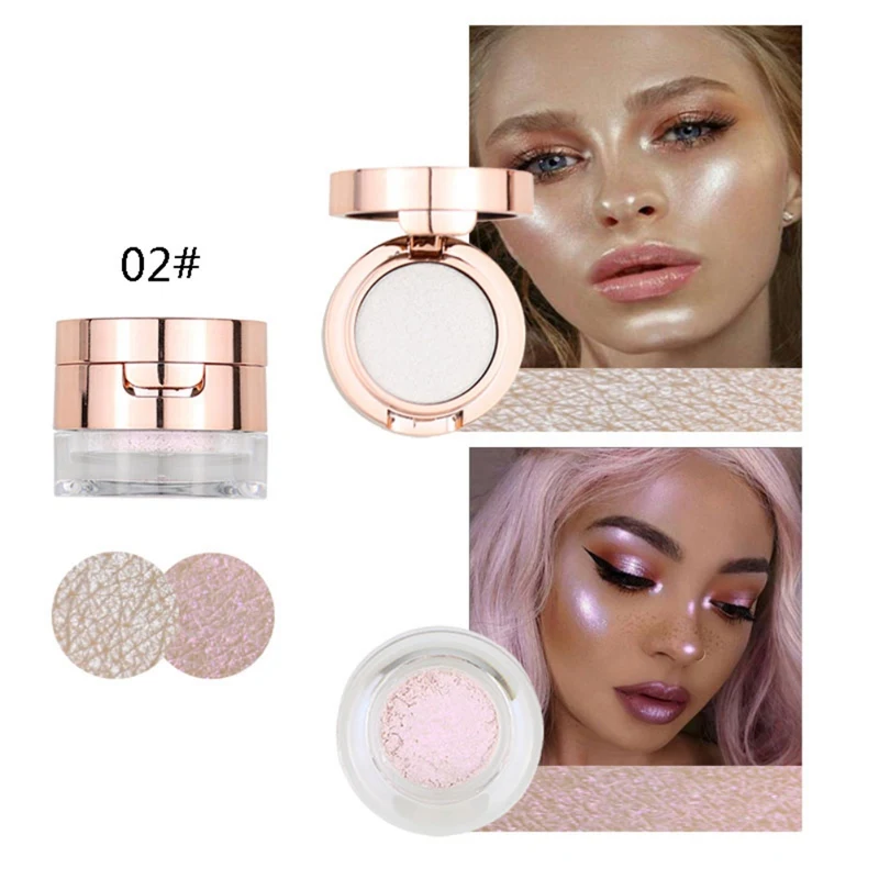 Eye Glittering Highlight Powder Makeup Shimmer Face Glow Loose Highlighter Palette maquillage MKXJ New | Красота и здоровье